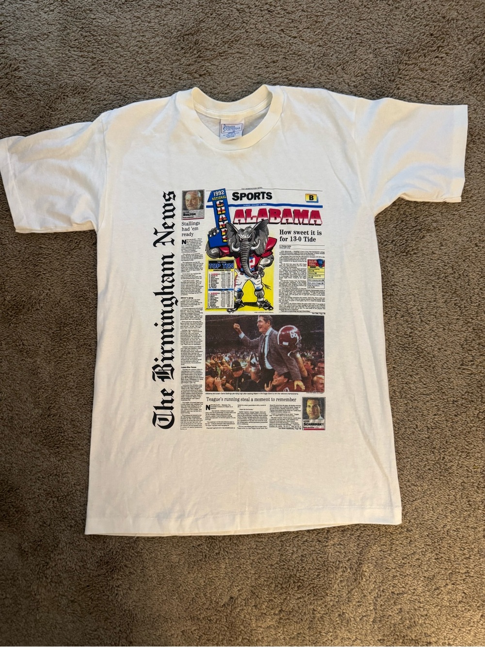 The Birmingham News Alabama Sports Graphic Tee - White